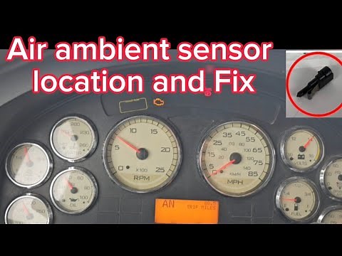 Check engine light caused by outside air ambient temperature sensor - location and fix.
