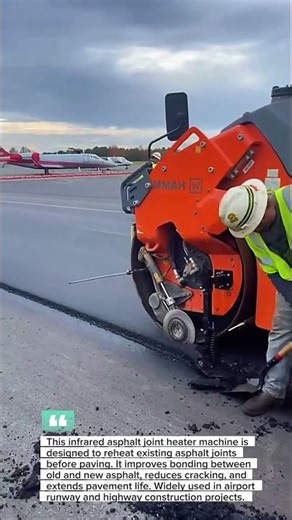 Infrared Asphalt Joint Heater Machine | Airport Runway & Highway Paving Technology