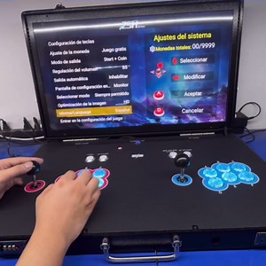 23000 in 1 Portable 3D Arcade Game Console 27-inch HD Screen Dual Players Pandoras Box RK3288 Retro Video Game Machine Metal Box Search/Hide/Save/Load/Pause Games