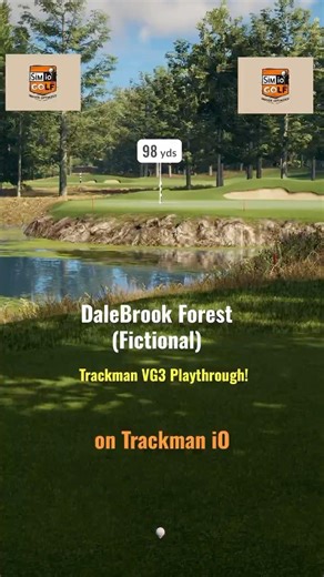 SIM iO - DaleBrook Forest (Fictional) Playthrough - Virtual Golf 3 - TRACKMAN iO