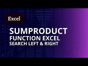 Sumproduct function | Excel Search sum product formula