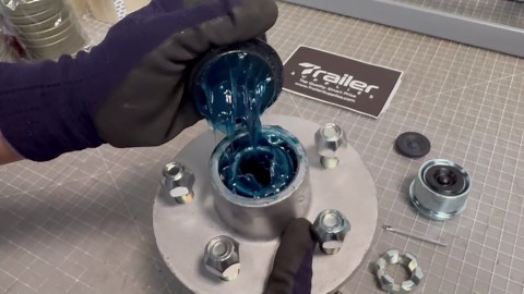 2-Pack 5-Lug Galvanized Idler Hub Kit – Fits 3,500 lb Trailer Axles – 5 on 4.5" Bolt Pattern – Includes Bearings, Grease Seals, and Hardware – Fits 1-1/16" to 1-3/8"