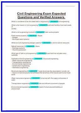Civil Engineering Exam Expected Questions and Verified Answersn 636x882