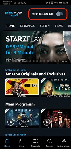 Kostenlose Serien und Filme bei Amazon Prime Video finden