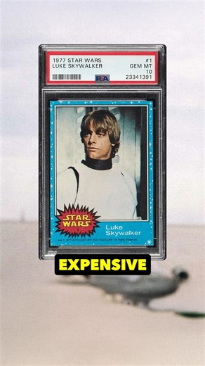 334K views · 3.7K reactions | This 1977 Luke Skywalker Topps card just set a record for being the most expensive non-sports card to be sold at auction by the Heritage auction house. #starwars | The Padawan Collector | Facebook