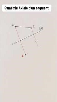 Symétrie Axiale d’un segment - Maths 6ème #math #symmetry #symetrie #symetrieaxiale #6ème