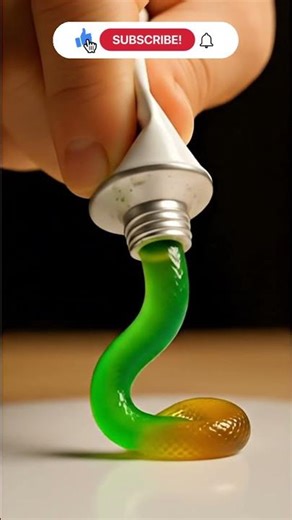 Squeezing a Luminous Jelly Snake from a Tube | Satisfying AI ASMR