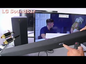 How To Connect and Hook up LG Soundbar To TV With Optical Cable