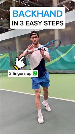 How to Hit a Tennis Backhand in 3 Steps (Works with Any Technique) #tennis #tennisbackhand