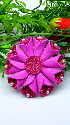 36K views · 593 reactions | Wow!! Wonderful Foamiran Flower Making Easy Tutorial at Home #handmade #flowers #reelsvideo | Craftsome | Facebook