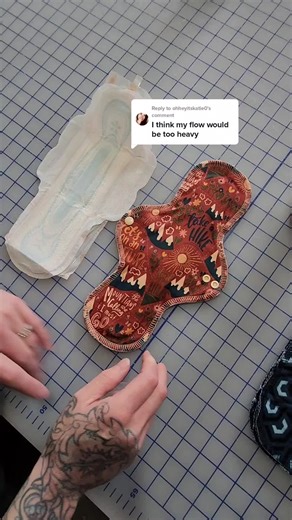 Replying to @ohheyitskatie0 They definitely could! Cloth Pads are often much more absorbent than disposables. In this video I'm testing a