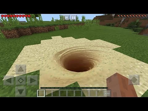 Realistic Sinkhole Trap in MCPE 1.2! (Minecraft PE)