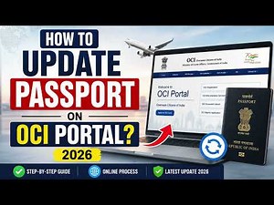 How to Update passport on OCI portal? A complete Guide #ocicard #eoci #updatepassport #travel