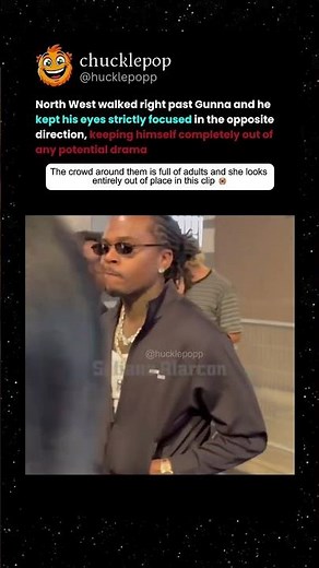 Gunna avoiding North West in the crowd has the internet laughing so hard 💀 #gunna