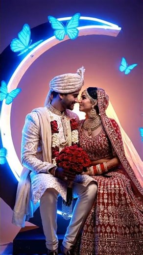 beautiful Pakistani bride and groom#weddingdress #bridelmakup #couplestatus