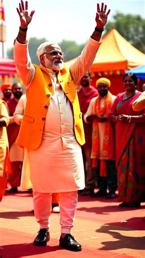 Modi Ji Dancing at the Mahakumbh Mela | Ai Version | #Modiji #modidance