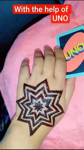 wirh uno help beautiful henna design #yt #henna #mehndi #reels #shorts