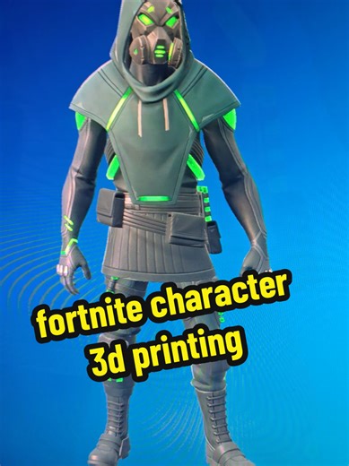 from fortnite character to 3d printed model keep an eye out for the airbrushed and hand painted finished product #fortnite #3dprinting #airbrushing