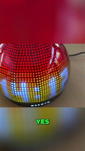 Meet Vegas: My Desk's New Color-Changing Spherical Clock! #shorts