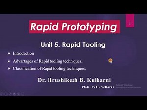 5.1 Basics of Rapid tooling