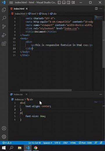 responsive font-size css-tricks ||how to make text responsive in html