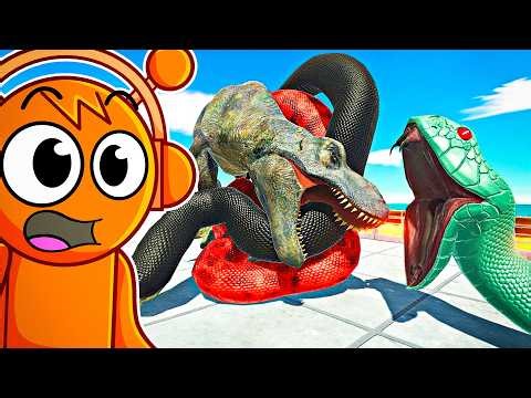 Reacting to T-REX vs EVERY REPTILE in ARBS?!