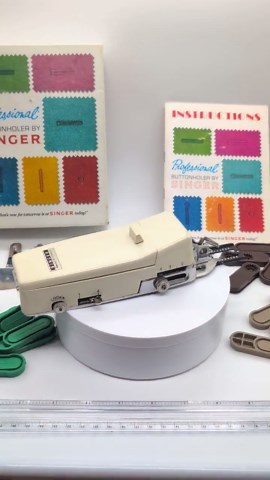 Singer Professional Buttonholer V102878 | Vintage Sewing Attachment Set (original Box, Manual) - Etsy