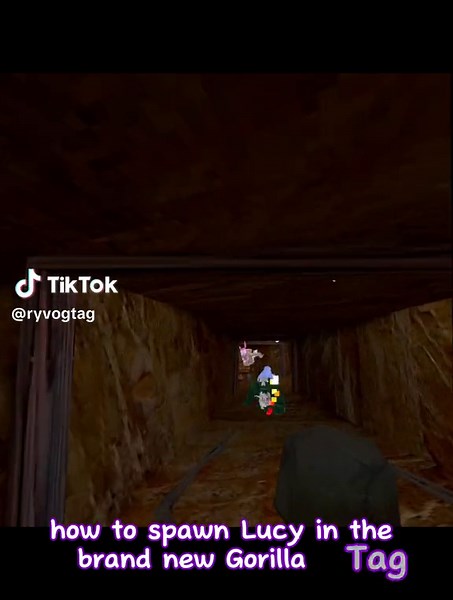 How to spawn lucy in gorilla tag #ryvogtag #gorillatag #gtag #vr #fyp #viral #gorillataghorror #viral