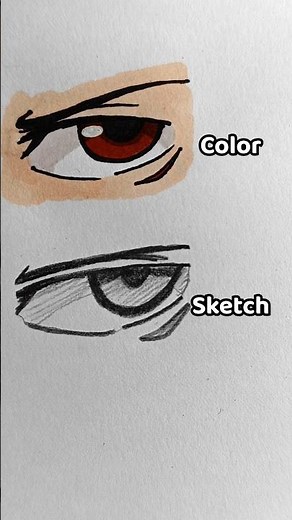 Yuji Itadori eyes (Sketch and Color)