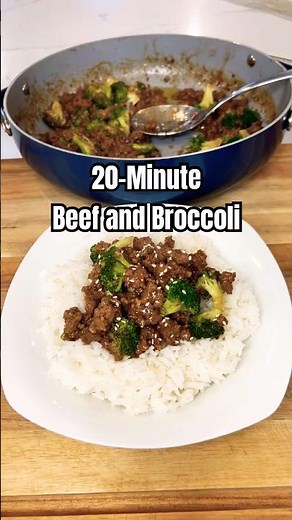One Pan Mongolian Beef and Broccoli | Quick and Easy 20-Minute Meal #recipe