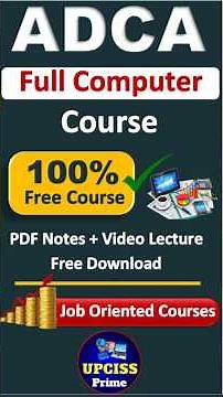 ADCA Course in Hindi | Full ADCA Computer Course Details | Best Computer Course