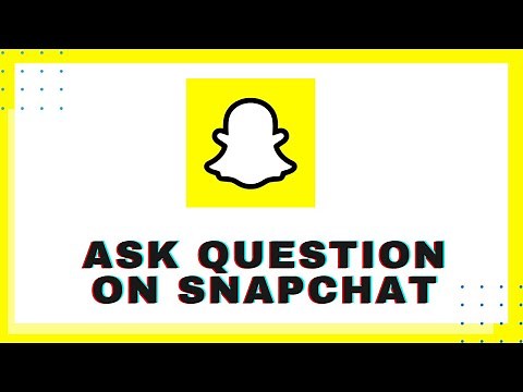 How to Ask Snapchat Questions? How to Ask Questions on Snapchat? Snapchat App 2020
