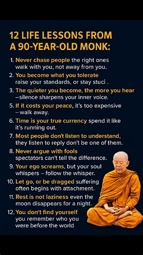 31K views · 260 reactions | 12 life lessons from A 90 year old monk. | booksforaspirants | Facebook