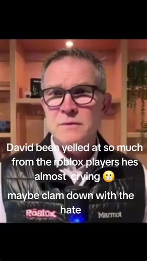 maybe chil before he removes avatars #roblox #ROBLOX #robloxgame | david baszucki cry