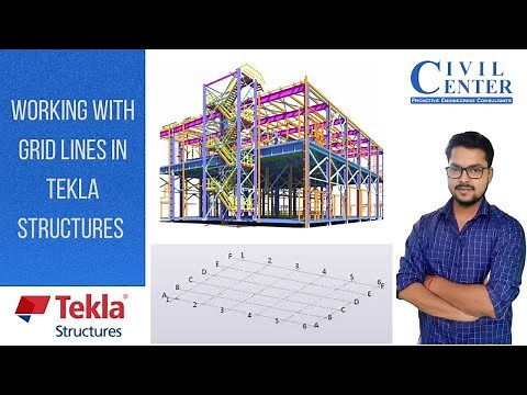 Working with Grid Lines in Tekla Structures || Let's Learn Basics of Tekla Structures