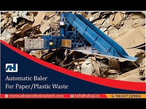 Cardboard Waste Baler – Paper And Carton Waste Baling Machine – Automatic Horizontal Baler