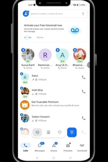 How to activate Truecaller voice mail #youtubeshorts