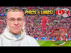 PYROS AND LIMBS AS 41,000 IN LEAGUE ONE PLAY OFF FINAL! | CHARLTON 1-0 LEYTON ORIENT VLOG