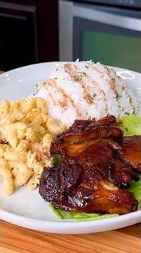 Hawaiian BBQ Chicken Macaroni Salad Recipe (Better than Takeout!) #shorts