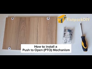 How to Install a Push To Open (PTO) Mechanism for Cabinets | Flatpack DIY