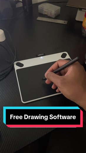 It really works! #artist #tablet #wacom #opensource