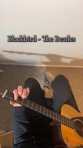Easy Guitar Song Tutorial for Blackbird by The Beatles