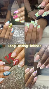 At Polished Nail Lounge & Spa, we’re not just about pampering! We’re about creating beautiful, custom nail designs that reflect your style! 💖 Whether you're looking for trendy nail art, elegant French tips, or bold designs, our talented Nail Design Artists will make your nails a masterpiece. 🖌️Your safety is our top priority. That’s why we use only high-quality, safe products that adhere to the highest sanitation standards. 🛡️ We go the extra mile to ensure your experience is not only luxurio