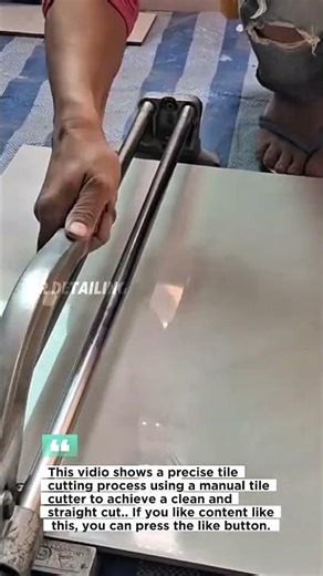Perfect Tile Cutting Technique! Satisfying Clean Cut Every Time