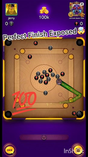 Perfect 💯 Finish Secret 🤯 Exposed carrom pool