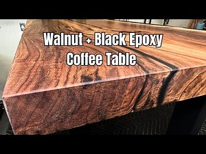 Making a Stunning WALNUT and BLACK EPOXY Coffee Table: My best piece yet.