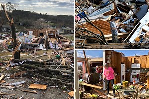 Tornado ‘kills 1 man, injures 28 and traps others’ as Alabama homes collapse