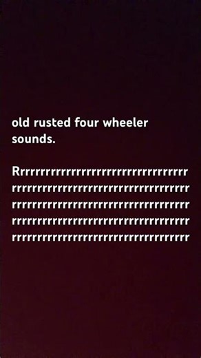 How to make old rusted four wheeler sounds