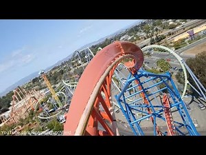 Superman: Ultimate Flight Front Row (HD POV) Six Flags Discovery Kingdom