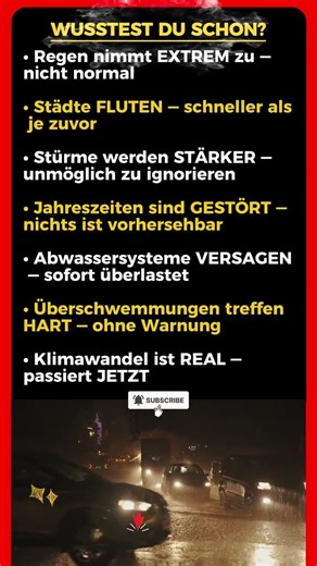 Dinge, über die niemand spricht, wenn es um die Zunahme der Niederschläge geht.🌧️
